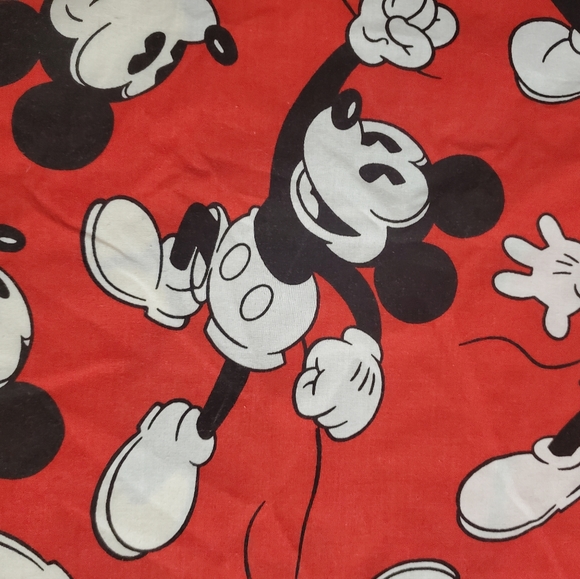 Vintage 90's Disney Mickey Mouse Double Sided Duvet Cover Twin Bedding - Picture 8 of 13